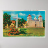 Mission Santa Barbara View Poster (Vorne)