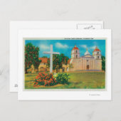 Mission Santa Barbara View Postkarte (Vorne/Hinten)