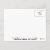 Mission Santa Clara Postkarte (Rückseite)