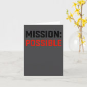 Mission Ssible Motivational Insrational School  Karte (Gelbe Blume)
