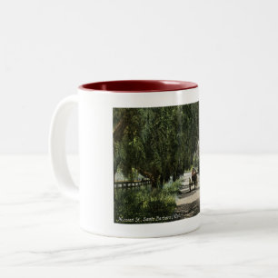 Mission St., Santa Barbara, Kalifornien Vintag Zweifarbige Tasse