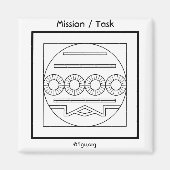 Mission / Tasksymbol Magnet (Vorne)