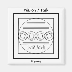 Mission / Tasksymbol Magnet