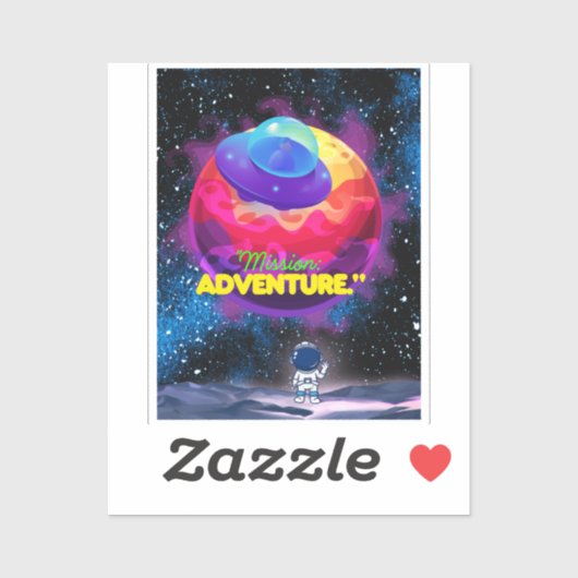 MISSION UND ABENTEUER AUFKLEBER (Blatt)