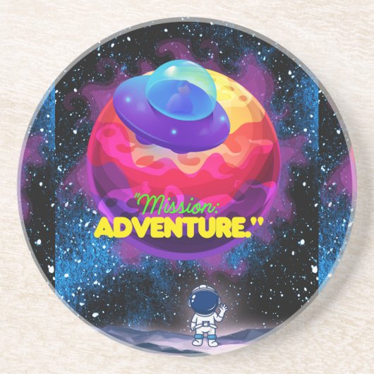 MISSION UND ABENTEUER GETRÄNKEUNTERSETZER (Vorne)