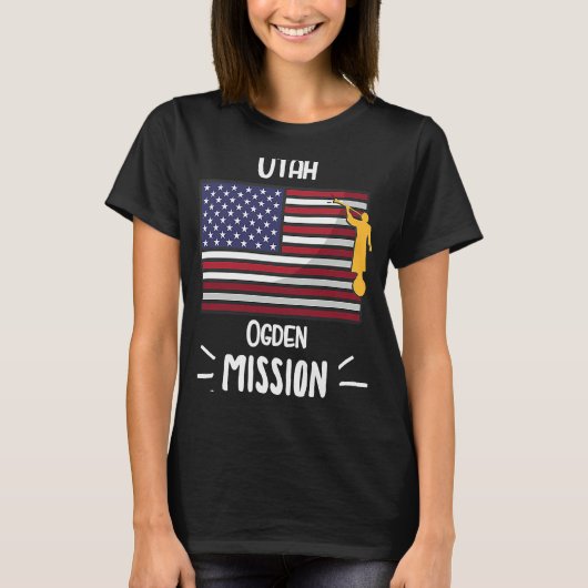 Mission Utah Ogden Mormon LDS T-Shirt (Vorderseite)