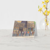 Mission Valley Theater Raleigh NC Illustration Karte (Gelbe Blume)