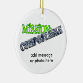 Mission: VERBINDLICH Keramik Ornament (Rechts)