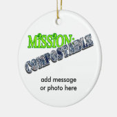 Mission: VERBINDLICH Keramik Ornament (Links)