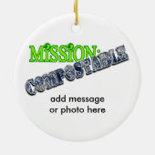 Mission: VERBINDLICH Keramik Ornament (Hinten)