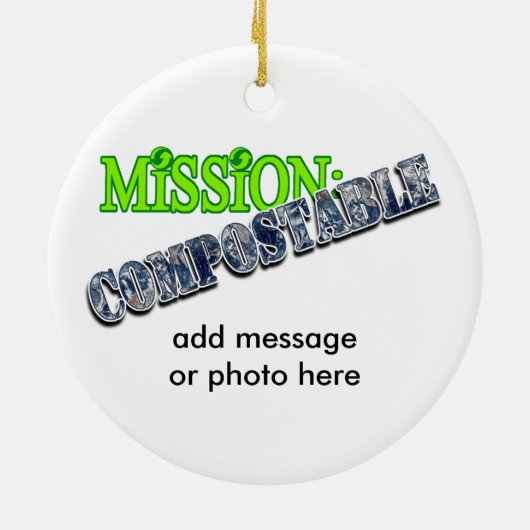 Mission: VERBINDLICH Keramik Ornament (Hinten)