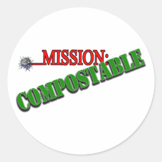Mission: VERBINDLICH Runder Aufkleber