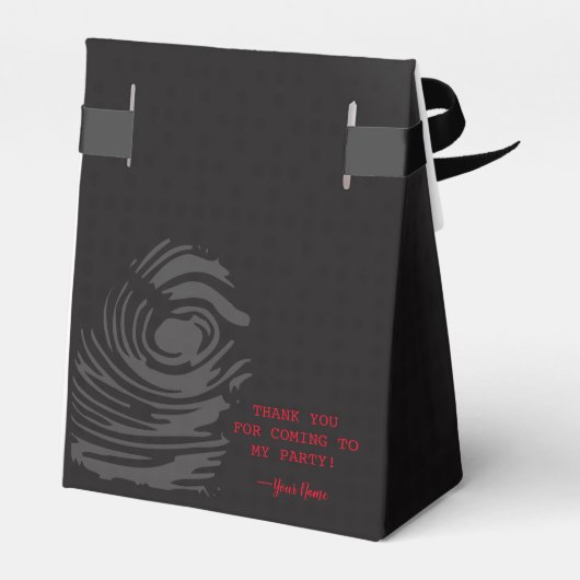 MISSION VOLLSTÄNDIGES Spionage-Party Geschenkschachtel (Rückseite)