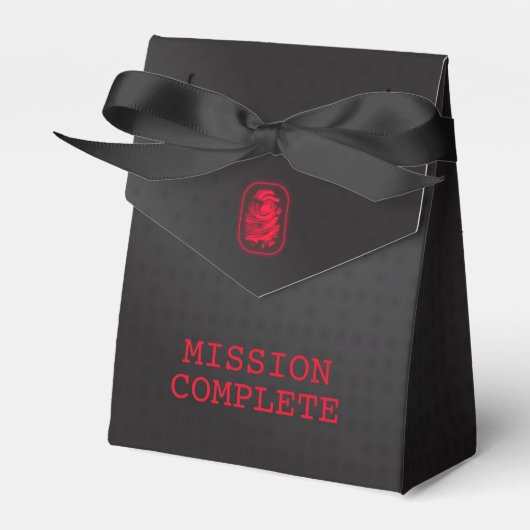 MISSION VOLLSTÄNDIGES Spionage-Party Geschenkschachtel (Vorderseite)