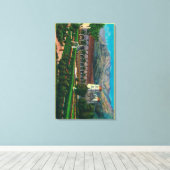 Mission von Santa Barbara und Gründe Leinwanddruck (Insitu (Holzboden))