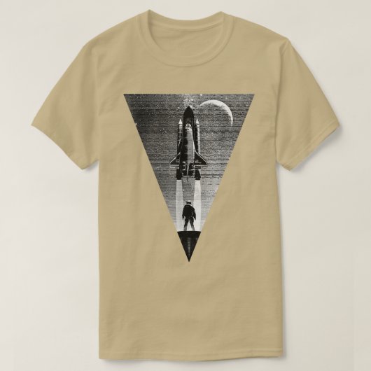 Mission zum Astronauten Raumfahrtbereich T-Shirt (Design vorne)