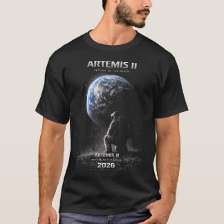 Mission Zum Mond Artemis 2026 Raketenstart T-Shirt