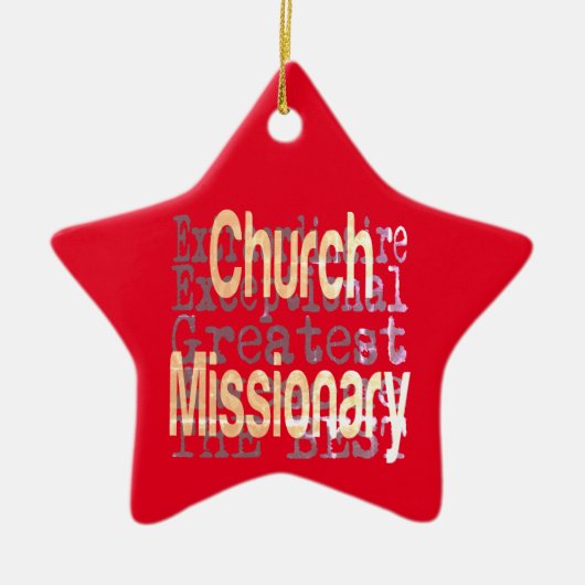 Missionar Keramik Ornament (Vorne)