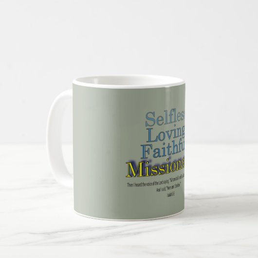 Missionar liebend treu kaffeetasse (Vorderseite Links)