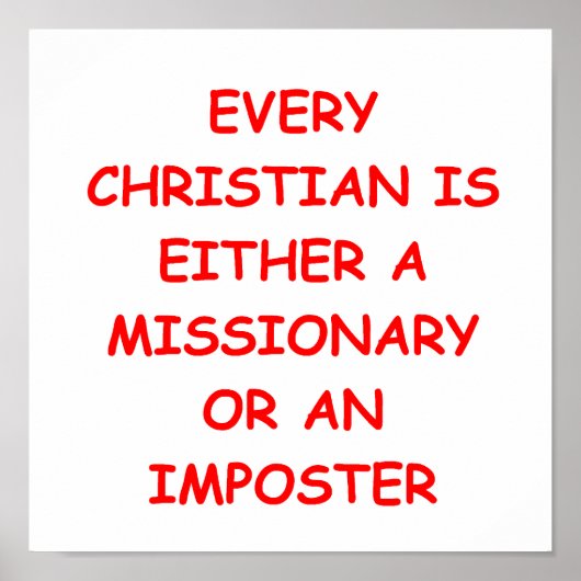 MISSIONAR POSTER (Vorne)