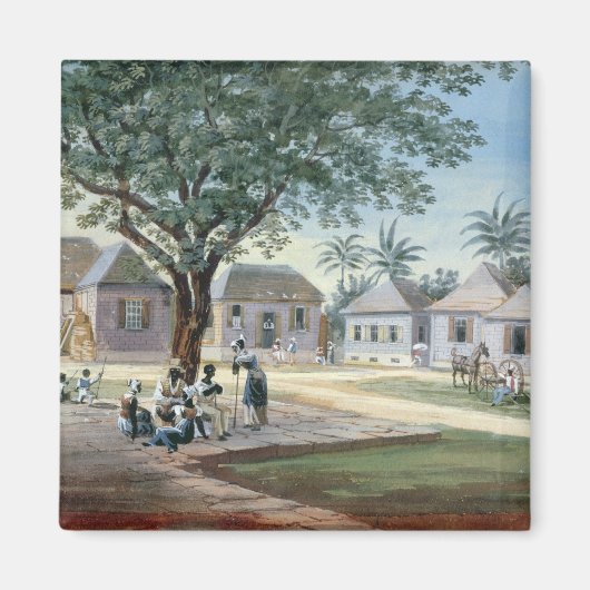 Missionarische Gebäude, St. Johns, Antigua (w/c un Magnet (Vorne)