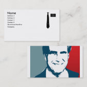 MissionarsRomney Kostüm Visitenkarte (Vorne/Hinten)