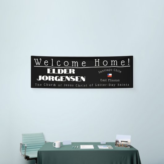 Missionary Welcome Zuhause Custom Banner Homecomin (Messeveranstaltung)