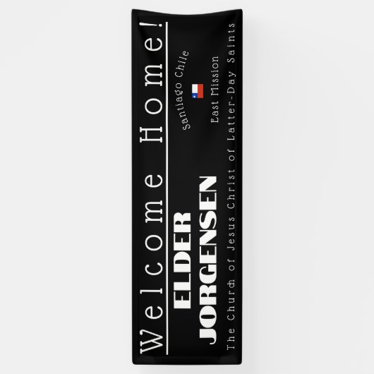 Missionary Welcome Zuhause Custom Banner Homecomin (Vertikal)