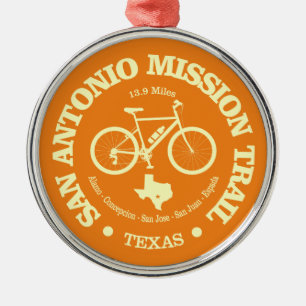 Missionsweg San Antonio (Fahrrad) Ornament Aus Metall