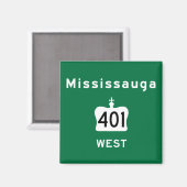 Mississauga 401 magnet (Vorderseite/Rückseite)