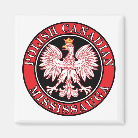 Mississauga Polnischer Adler Magnet (Vorne)