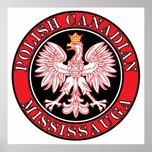 Mississauga Polnischer Adler Poster (Vorne)