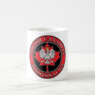Mississauga Runde Polnisch-Kanadisches Leaf Kaffeetasse