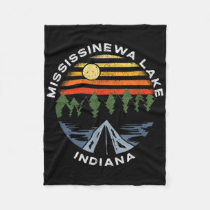 Mississinewa-See Indiana Waldcamping-Urlaub  Fleecedecke
