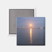 Mississipi River Sunrise Magnet (Vorderseite/Rückseite)