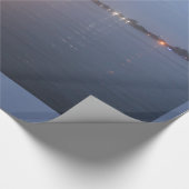 Mississipi River Sunrise Wrapping Paper Geschenkpapier (Ecke)