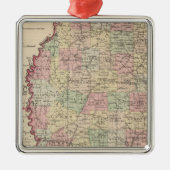 Mississippi 3 silbernes ornament (Vorne)