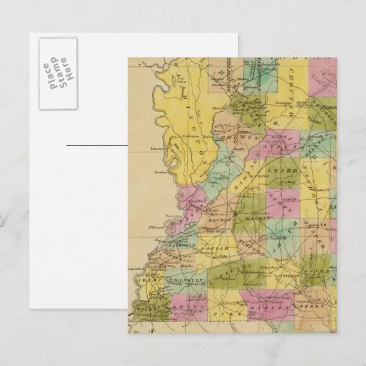 Mississippi 4 postkarte (Vorne/Hinten)