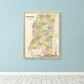 Mississippi 7 leinwanddruck (Insitu (Holzboden))