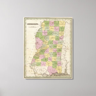 Mississippi 7 leinwanddruck