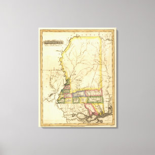 Mississippi 7 leinwanddruck