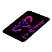 Mississippi Abortion Ban Celestial Uterus Protest Magnet (Linke Seite)