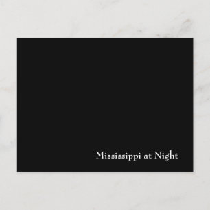 Mississippi at Night Postkarte
