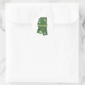 Mississippi-Aufkleber Runder Aufkleber (Tasche)