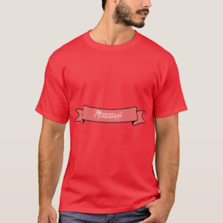 Mississippi Band Label rosa Oversized T-Shirt