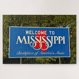 Mississippi Begrüßungszeichen Puzzle