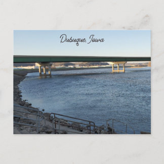 Mississippi-Brücke in Dubuque Iowa Postkarte