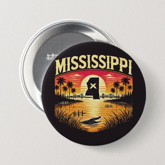 Mississippi Button (Vorne & Hinten)
