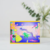 Mississippi Collage Postkarte (Stehend Vorderseite)