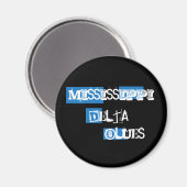 Mississippi Delta Blues Magnet (Vorderseite/Rückseite)